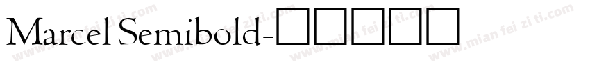 Marcel Semibold字体转换